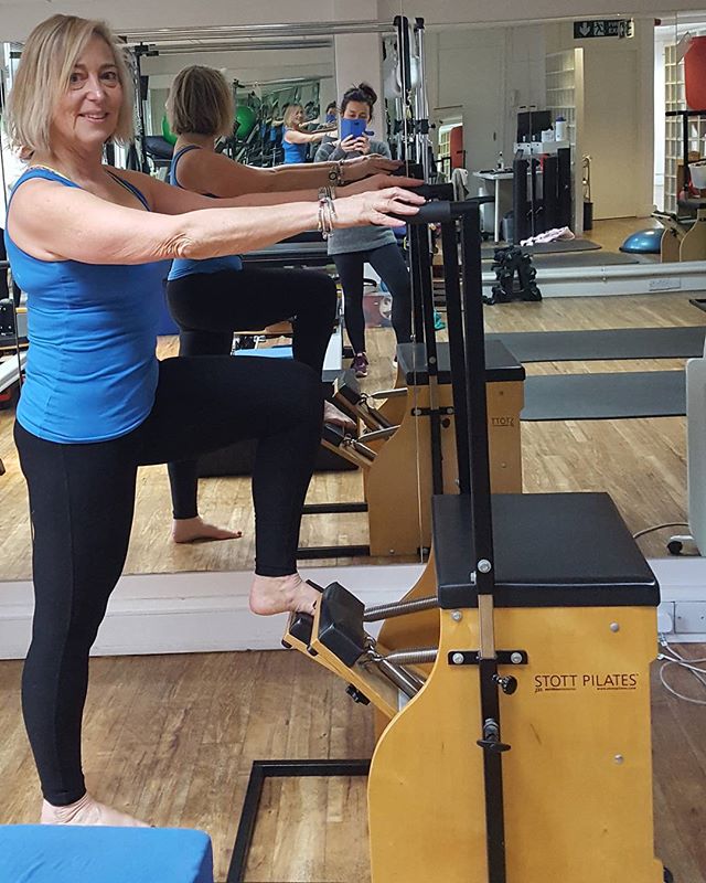 At the pilates reformer studio
With rehab for the injured knee.
Cant wait to return to all my other regular fitness training classes again. Tendon injuries are the slowest to mend.
