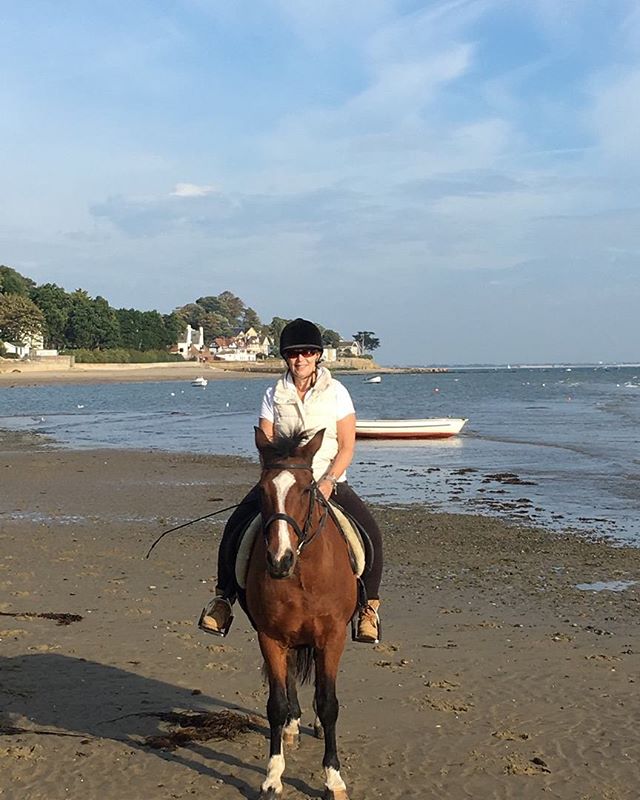 Horseriding along the beach this morning whilst we still had a brief reminder of Summer weather again