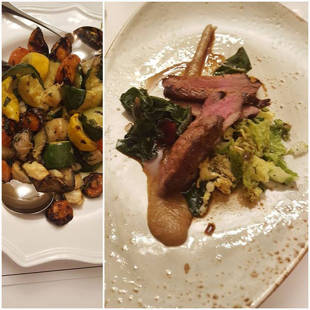 Final night of the 7 day regime @grayshottspa .

Yummy healthy last supper of ginger spiced breast of duck with rainbow chard, savoy cabbage and fig sauce with a side of mixed vegetables. 
Green pea and mint soup to start.

The Grayshott regime teaches you how you can incorporate healthy nutritious but still delicious food into your daily life. 
Eating proteins, complex carbohydrates ( vegetables) and good fats ( olive oil, coconut oil, olives, nuts, seeds and oily fish ) and fermented foods such as sauerkraut and kefir ( for gut health)  whilst excluding sugar and grains. ( and most dairy whilst on the regime) However onwards you can include butter and unpasteurised and well matured cheeses into your daily life as good fats in moderation are important for weightloss.  A low fat diet will cause your body to store fat as it will think its in starvation mode and  needs to keep all available fats to survive. 
I lost 4 pounds during my stay eating 3 meals a day as seen over the last week of posts with 2 fast days (5:2) of no breakfast, a large lunch and a bone broth for supper. 
Nevet felt hungry once.
Today I feel healthy, renewed, invigorated, lighter, and positive in my mindset to go out and face 2018 with energy and enthusiasm 
And to help my clients look and feel their best from inside out.
You can see what I do at my website
Link in bio.
Free initial phone consultation.
I look forward to hearing from you.
Message me! 
I will pick one person at random to receive a complimentary copy of my book "Discover the New you, celebrity stylist secrets to transform your life and style". Thank you @grayshottspa for a lovely stay.