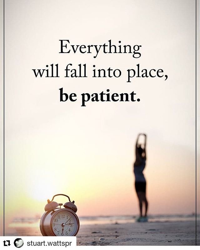 Sometimes it's hard to be patient when nothing seems to be happening for you. But hang in there, everything will fall into place when the time is right.