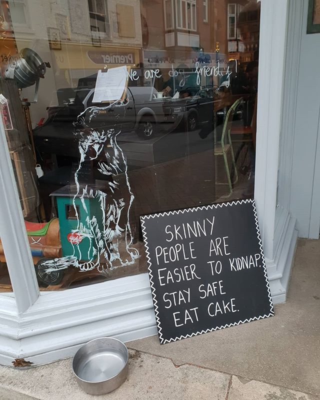 Seen in a cafe window !
Your thoughts?......