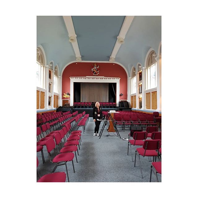 The empty school hall before all 100 year 12 pupils arrive for my talk on body image and confidence.
Royal Russell School.
.
.
.
.